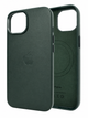 Чохол Leather Case PU з MagSafe для iPhone 15 протиударний захист камери пилозахищений Fir Green SR-547 - зображення 5