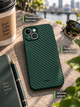 Чехол K-Doo Air Carbon ультратонкий силиконовый противоударный для iPhone 15 с MagSafe защита камеры Green SR-547 - изображение 3