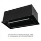 Витяжка повновбудована WEILOR LUMINA WBG 69 BLACK SILENCE - зображення 6