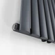 Радіатор дизайнерський Ideale Adele 11 8/1500/472 антрацит в комплекті з краном Duo хром - изображение 2