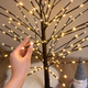 Декоративное светодиодное дерево 1,5 м 220 LED теплый белый свет - изображение 5