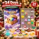 Адвент календар - 3D подвески кавайные пельмени - 24 шт - изображение 3
