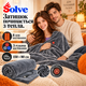 Плед с подогревом Solve 150х80 см USB от повербанка, 8 зон нагрева, 3 режима, серый KT9009521 - изображение 6