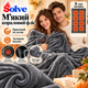 Плед с подогревом Solve 150х80 см USB от повербанка, 8 зон нагрева, 3 режима, серый KT9009521 - изображение 7