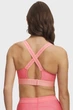 Жіночий рожевий топ UA Infinity High 2.0 Bra Under Armour XS A-C 1384112-600 - изображение 3