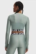 Жіночий м'ятний лонгслів HeatGear Rib 1/4 Zip LS Under Armour M 1388692-348 - изображение 3