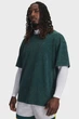 Чоловіча темно-зелена футболка UA M HW OS LOGO WASH SS Under Armour L 1389147-919 - изображение 1