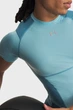 Чоловіча блакитна футболка UA HG Elite Comp SS-BLU Under Armour L 6015382-425 - зображення 3