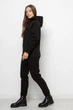 Костюм для женщин теплый plus size 426 черный 50р - изображение 3