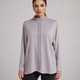 Женский джемпер с воротником стойкой 2XL-3XL сиреневый Rbossi 1236 - изображение 1