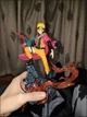 Аниме фигурка Наруто Naruto Uzumaki Узумаки коллекционная статуэтка 3д персонажа из аниме 23см манги с эффектом пламени на подставке - изображение 3