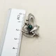 Брошка серебряная с малахитом 3,44 г - изображение 3