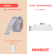 Етикетки NIIMBOT TT12*50-125 (Transparent) (1EA01132402) - изображение 2