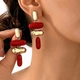 Жіночі сережки Фрагменти jewelry Червоні - зображення 3