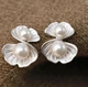 Жіночі сережки "Морські мушлі" 1.9 см jewelry Сріблясті - зображення 9