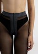 Женские фантазийные колготки с имитацией чулок Giulia ENJOY MELANGE 60 (3) 4 Grey-dark grey melange, меланжевые, с ласточкой - изображение 6