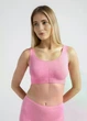 Бесшовный топ на широких бретелях Giulia TANK TOP S/M Pink-rosa, женский топ из микрофибры, круглый вырез, спортивный - изображение 9