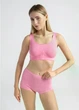 Бесшовный топ на широких бретелях Giulia TANK TOP S/M Pink-rosa, женский топ из микрофибры, круглый вырез, спортивный - изображение 10