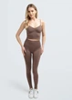 Жіноча безшовна майка з ефектом бра Giulia CAMISOLE BRA EFFECT S/M Brown-deep taupe, топ з мікрофібри на тонких бретелях - зображення 4