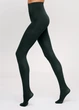 Цветные колготки из микрофибры Giulia BLUES 3D 70 2 Green-deep, теплые матовые колготки 70 den, средняя посадка, без шортиков - изображение 1