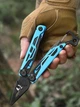 Мультитул 25-в-1 Multitool Pliers карманный туристический с плоскогубцами ножом кусачками отвертками битами и чехлом, sky-blue - изображение 3