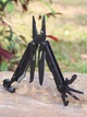 Мультитул 25-в-1 Multitool Pliers карманный туристический с плоскогубцами ножом кусачками отвертками битами и чехлом, Black - изображение 13