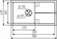 Кухонная гранитная мойка 780×430 мм VALESO с крылом чёрная SOLID 7843 - изображение 3