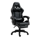 Компьютерное кресло Hanert G-Force Black геймерское с подставкой для ног Tilt вращением 360° до 120 кг черное - изображение 10