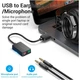 Звуковая карта USB Vention Audio Earphone Microphone Black (CDYB0) [176889] - изображение 3