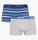 Труси-боксери Puma Worldhood Stripe Trunk 2-pack S gray/blue 501004001-010 - зображення 1