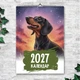 Календарь А3 перекидной настенный Таксы 13 листов ENTERSTORE (art. 269037) - изображение 1