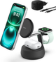Магнітний зарядний пристрій Belkin UltraCharge Pro 3-in-1 Magnetic 25W Charcoal (WIZ040KQCH) - зображення 2