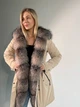 Жіноча бежева парка з хутром Blue Frost S - зображення 4