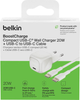 Ładowarka sieciowa Belkin USB-C PD 3.0 PPS Wall Charger 20W + USB-C to USB-C Cable White (WCA009KQ1MWH-B6) - obraz 5