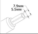 USB Type-C 100W кабель живлення DC 7.9×5.5 для ноутбука Lenovo 77662 - зображення 4