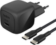 Ładowarka sieciowa Belkin BoostCharge 45W + Type-C to Type-C Cable Black (WCA012KQ1MWH-B6) - obraz 1