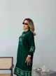 Вʼязана cукня вишиванка MARINA, колір Смарагд, розмір One Size - изображение 8