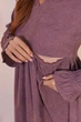 Платье из микровельвета для беременных и кормящих Lille L (46) Lullababe LB05LL171 фрезовый - изображение 5