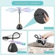 Вентилятор-відлякувач мух Neijiaer Fly Fans SZ-TD005 USB-C / 2×AA зі світловідбивними лопатями 4 шт. чорний - зображення 5