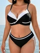 Красивый женский купальник Fuba 24043-1 черный-белый 54 (3XL) - изображение 5