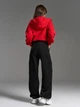 Широкі теплі флісові спортивні штани на гумці ISSA PLUS SA-782 L чорні (issa2007682876143) - зображення 3