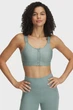 Жіночий м'ятний топ UA Infinity High Zip 2.0 Bra Under Armour XS D-DD 1384118-348 - изображение 2