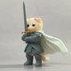 Фігурка Кіт-лицар з мечем PLA пластик, 12,5 см - зображення 7