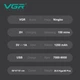 Электробритва VGR V-308, Green шейвер, двойное лезвие, 9000 RPM, LED Display - изображение 10
