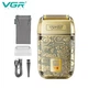 Бритва VGR V 336 Gold / Шейвер аккумуляторная с тройным лезвием / Электробритва 8500 об/мин - изображение 8