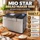 Автоматическая хлебопечка Mio Star Bread Maker 1000 600 Вт 22 режима 1000 г для хлеба кексов варенья теста безглютеновой выпечки таймер 13 часов антипригарная форма - изображение 1