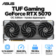 Видеокарта Asus TUF Gaming NVIDIA GeForce RTX 5070 OC Edition 12GB GDDR7 28000 MHz 2610 MHz Grey (90YV0LZ0-M0NA00) - изображение 1