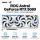 Видеокарта Asus ROG Astral NVIDIA GeForce RTX 5080 OC Edition 16GB GDDR7 30000 MHz 2790 MHz White (90YV0LV4-M0NA00) - изображение 1