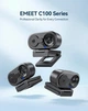 Вебкамера EMEET SmartCam C100 2K з мікрофоном та автофокусом - зображення 2