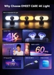 Веб-камера EMEET C60e 4K Ultra HD з LED-підсвічуванням та мікрофоном Black (Професійна веб-камера для стрімінгів та відеодзвінків) - зображення 4